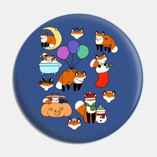 Foxes! Pin