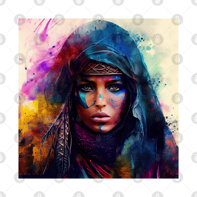 Powerful Tuareg Woman #1 by Chromatic Fusion Studio