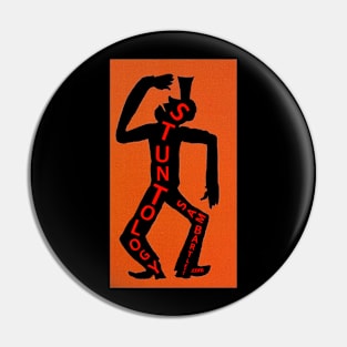 Stuntology Guy, variation in orange Pin