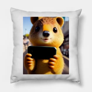 Quokka Selfie 09 Pillow