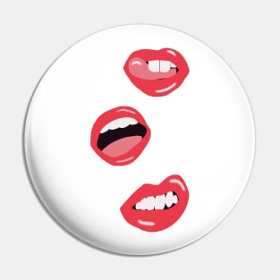 Red Lips Pin