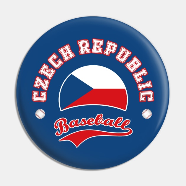 Czech Republic Baseball Team Pin by CulturedVisuals