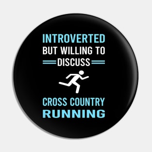 Introverted Cross Country Running XC Pin