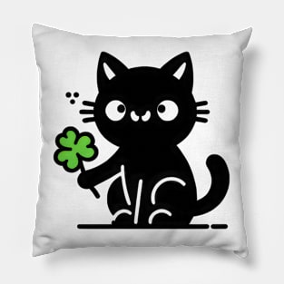 St Patrick's Day Cat Pillow