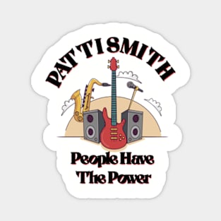 Patti smith People Have The PowerT shirt Black Magnet