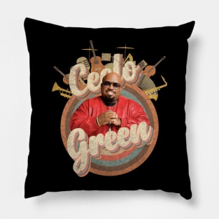 Ceelo Green // Music Tour Vintage Retro Style Pillow