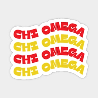 Chi Omega Magnet