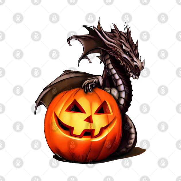 Black Dragon Jack-O-Lantern by Dragynrain