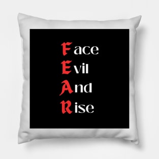 Fear Slogan Products Pillow