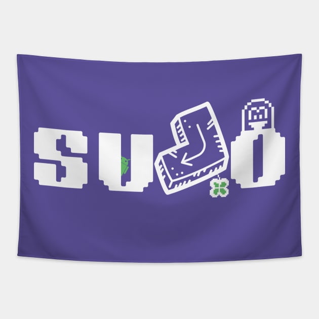 SUDO white | Linux User Tapestry by Ocin