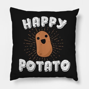 Happy Potato Potato Vegetabe Food Humor Pillow