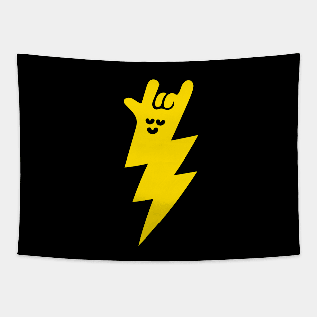 Rockin' lightning Tapestry by marvandraw