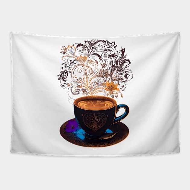 Coffee magic Tapestry by Dandeliontattoo