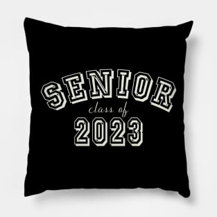 Seior 2023 Vintage College Text Pillow