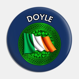 Irish Flag Clover Celtic Knot - Doyle Pin