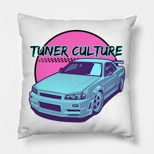 Tuner Culture Retro! Pillow