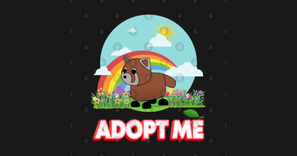Adopt Me Funny red panda - Adopt Me - Sticker | TeePublic