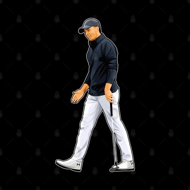 Jordan Spieth Walking Golf by RunAndGow