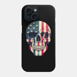 American Flag Skull Phone Case