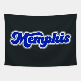 Retro Memphis Script Tapestry