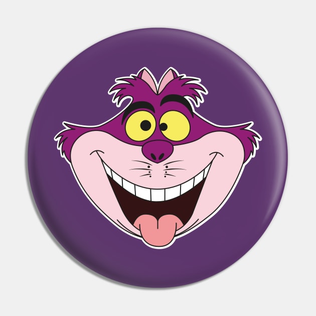 Cheshire Cat - Bonkers Chonkers Pin by matts.graphics