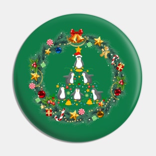 Penguin Christmas Tree Pin