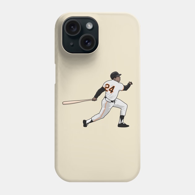 the homerun mays Phone Case by rsclvisual