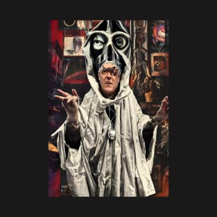 Cyberpunk Aleister Crowley The Great Beast of Thelema painted in a Surrealist and Impressionist style T-Shirt