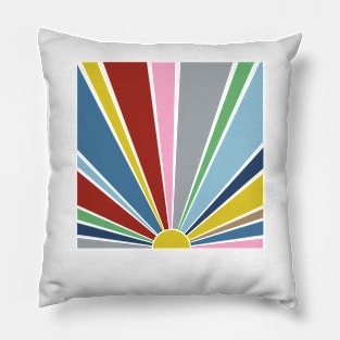 Sunrise Rainbow Pillow