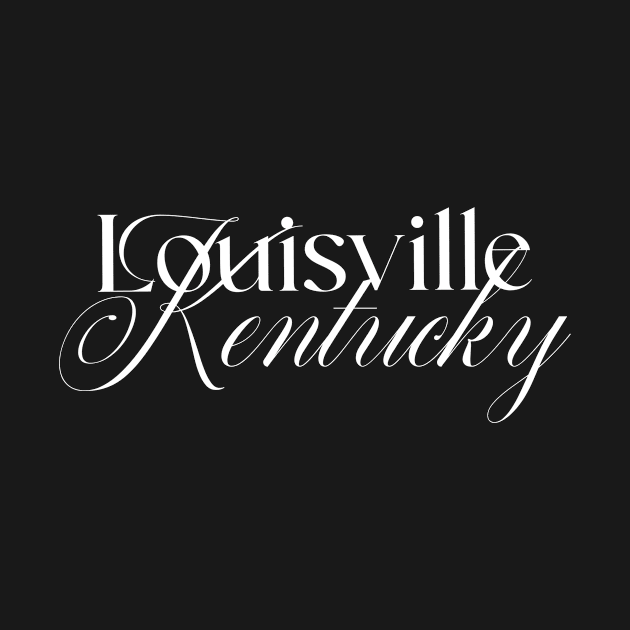 Louisville Kentucky word design by A Reel Keeper