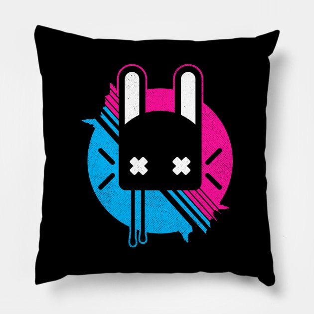 Jade Rabbit Pillow by logozaste