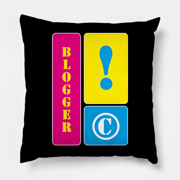 I am a blogger Pillow by mallybeau mauswohn