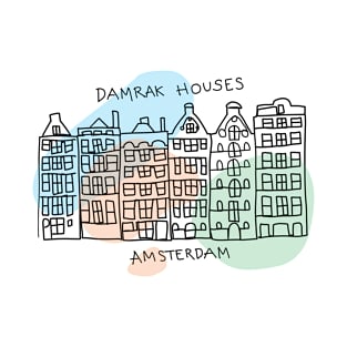 Damrak Houses - Netherlands T-Shirt