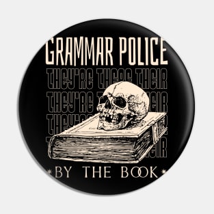 Grammar Police Pin