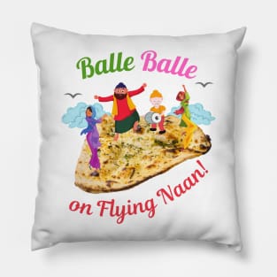 Balle Balle on flying NAAN! | Sky Bhangra | Funny Desi Pillow