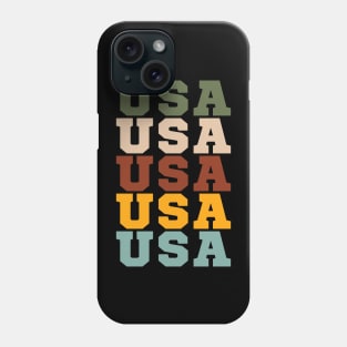 USA SPORT ATHLETIC STYLE U.S.A INDEPENDENCE DAY 4TH JULY TEE Phone Case