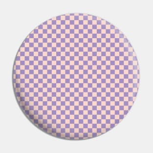 Checkers Pattern - Pink and Violet Pin