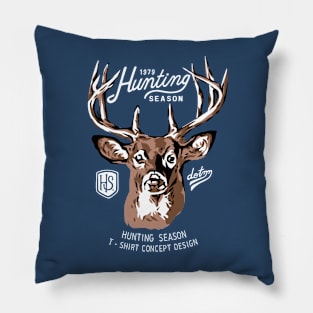 hunting season - deer hunting(dark shirt) Pillow