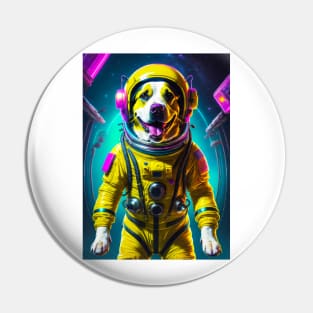 Cute Doggo with Spacesuit Pin