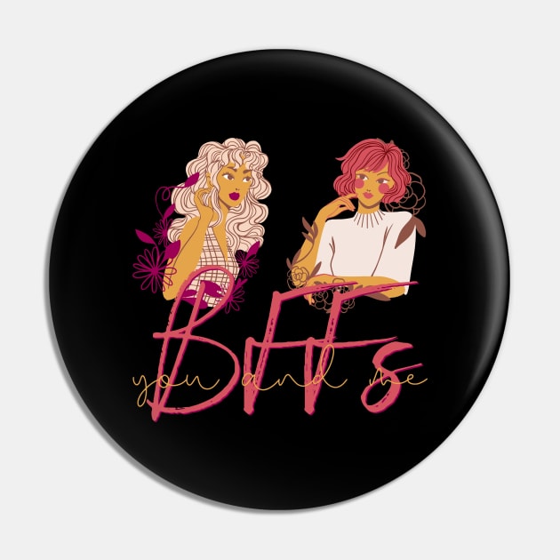 Sisterhood BFFs Best Friends Forever Pin by nathalieaynie