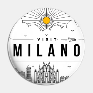 Milano Minimal Lineal Poster Pin