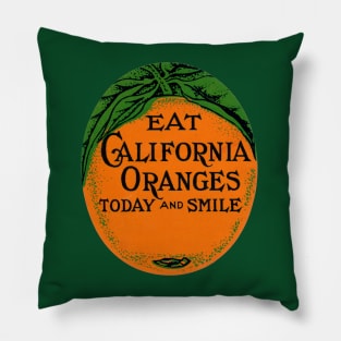 1925 Eat California Oranges Pillow