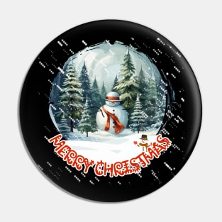 MERRY CHRISTMAS, LET IT SNOW,SNOWMAN Pin