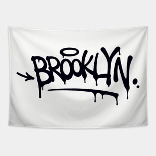 Brooklyn Graffiti (black) Tapestry