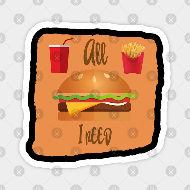 Fast Food Magnet by Abeer Ahmad