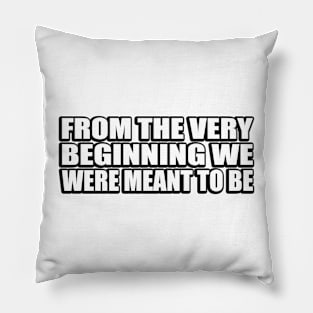 from the very beginning we were meant to be Pillow