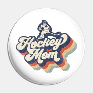 Retro Hockey Mom Mother's Day Pin