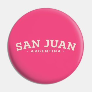 San Juan Minimal City Design Pin