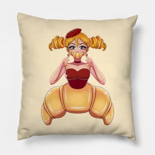 Croissant Girl Elise Pillow