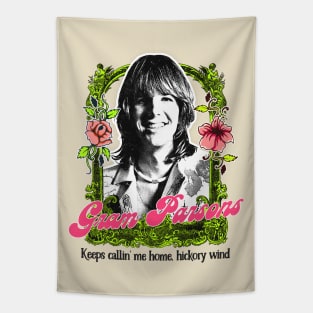 Gram Parsons /\/ Retro Style Fan Art Design Tapestry